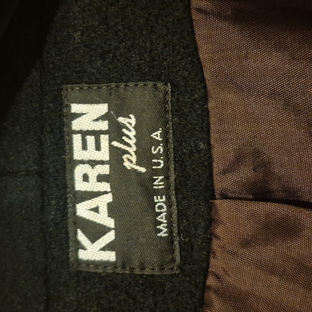 Karen Black Fringe Scarf Coat - Picture 6 of 6
